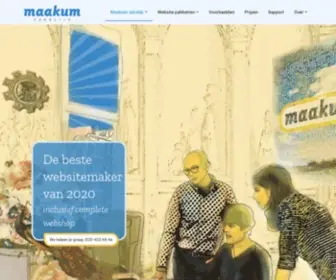 MaakumZakelijk.nl(Maakum-zakelijk professionele website voor uw bedrijf) Screenshot