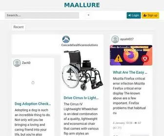 Maallure.com(Maallure) Screenshot