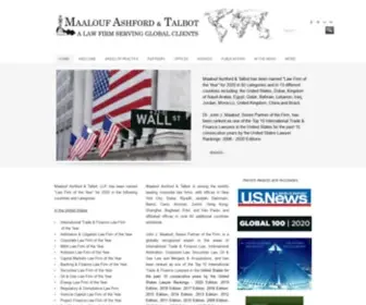 Maaloufashford.com(MAALOUF ASHFORD & TALBOT) Screenshot