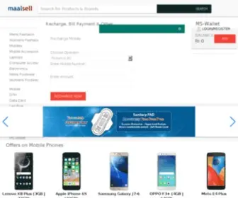 Maalsell.com(Recharge, Bill Payment, Online Shopping India) Screenshot