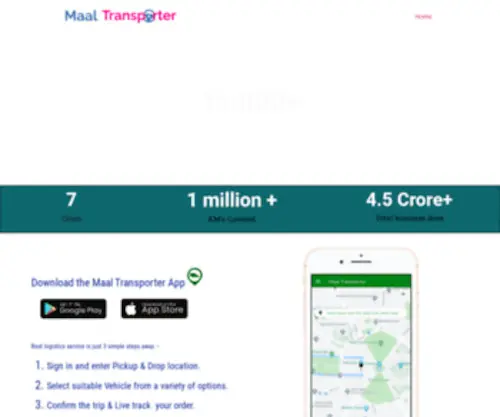 Maaltransporter.com(Maal Transporter company) Screenshot