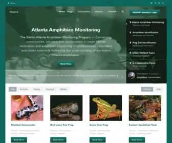 Maamp.us(Metro Atlanta Amphibian Monitoring Program) Screenshot