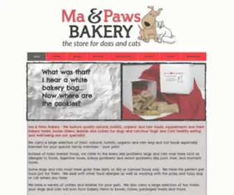 Maandpawsbakeryinc.com(Ma and Paws Bakery) Screenshot