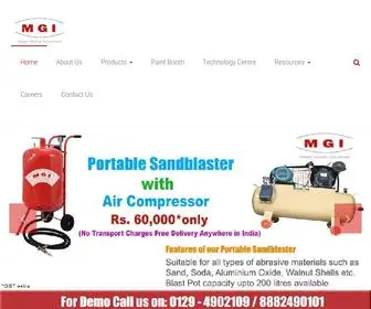 MaanGlobalindustries.com(Shot Blasting Machine Manufacturer) Screenshot