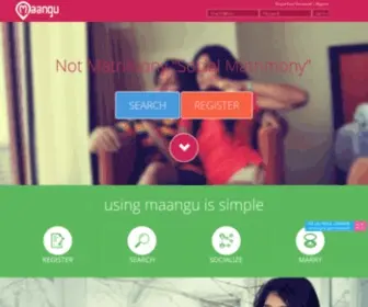 Maangu.com(India's most trusted social matrimony and social dating network) Screenshot