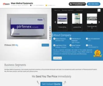 Maanmedical.com(Maan Medical Equipments) Screenshot