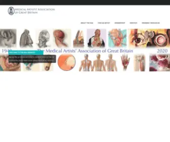 Maa.org.uk(Medical Artists' Association of Great Britain) Screenshot