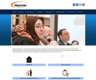 Maarefah-Management.com(Maarefah Management) Screenshot