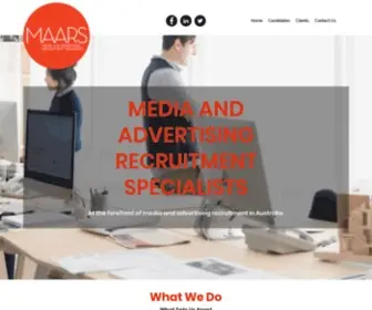 Maars.com.au(Media Recruitment) Screenshot