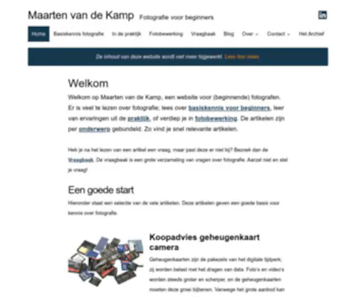 Maartenvandekamp.nl(Maarten van de Kamp) Screenshot