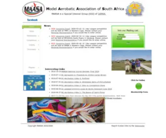 Maasa.co.za(Home of Precision RC Model Aerobatics in South Africa) Screenshot