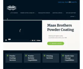 Maasbrothersinc.com(Industrial Powder Coating) Screenshot