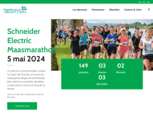Maasmarathon.com(Schneider Electric Maasmarathon) Screenshot