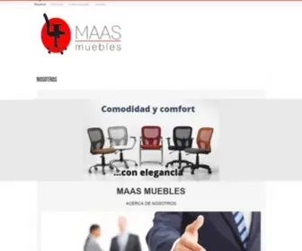 Maasmuebles.com.mx(Mobiliario para oficina) Screenshot