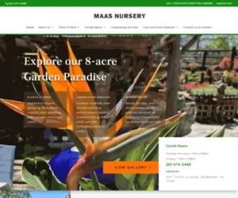 Maasnursery.com(Houston's Best Garden Center and Nursery by Maas) Screenshot