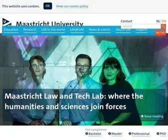 Maastrichtuniversity.nl(Maastricht University) Screenshot