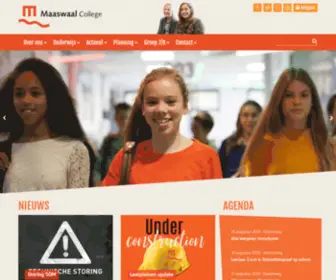 Maaswaalcollege.nl(Maaswaal College) Screenshot