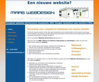 Maaswebdesign.nl(Maas Webdesign) Screenshot