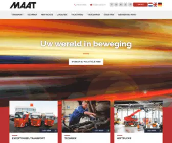 Maat4PL.nl(MAAT Logistiek brengt uw wereld in beweging) Screenshot