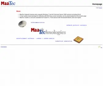 Maatec.com(MaaTec Home) Screenshot