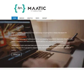 Maaticit.com(Professional IT and Technology consulting firm based in Dallas) Screenshot