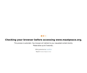 Maatpeace.org(Security Verification) Screenshot