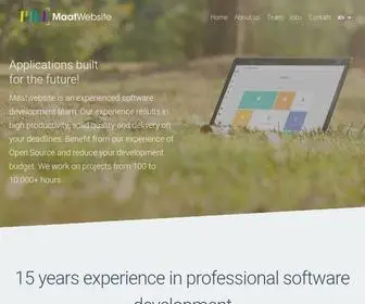 Maatwebsite.com(Develop software with the best development team) Screenshot