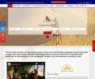 Maavalanindiatravels.com(Travel to India) Screenshot