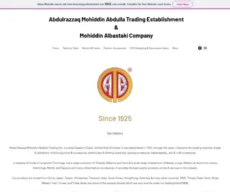 Mab1925.com(1 Trading and Wholesale Company in UAE) Screenshot
