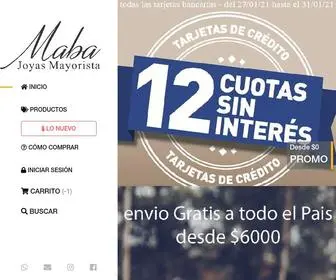 Mabajoyas.com.ar(MABA Mayorista) Screenshot