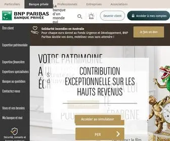 Mabanqueprivee.bnpparibas(BNP Paribas Banque Privée) Screenshot