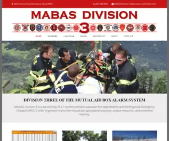 Mabas3.org(MABAS Division Three) Screenshot