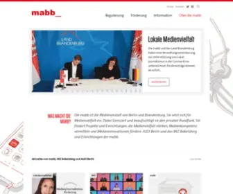 Mabb.de(Medienanstalt Berlin) Screenshot