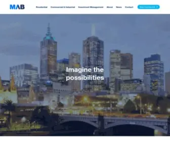 Mab.com.au(MAB Corporation) Screenshot