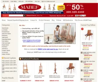 Mabefeasel.com(MABEF Easels. The largest selection of top quality MABEF easels of any store or website) Screenshot