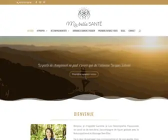 Mabellesante.com(J'accompagne de façon globale et personnalisée avec la naturopathie et le massage bien) Screenshot