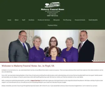 Maberryfuneralhome.com(Maberry Funeral Home) Screenshot