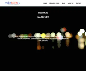 Mabgenex.com(mAbGENEx) Screenshot