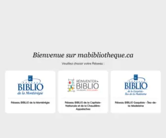 Mabibliotheque.ca(Mabibliotheque) Screenshot