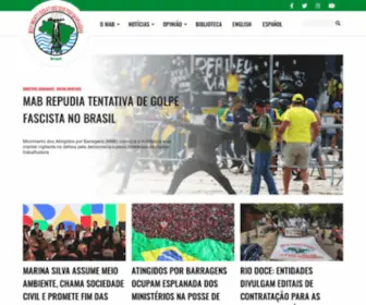Mabnacional.org.br(O Movimento dos Atingidos por Barragens (MAB)) Screenshot