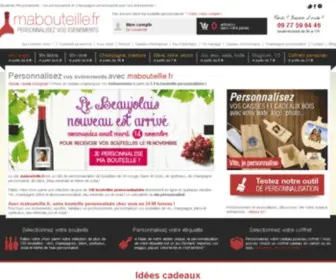 Mabouteille.fr(Bouteille Personnalisée) Screenshot