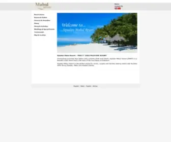 Mabulresort.com(Sipadan-Mabul Resort) Screenshot
