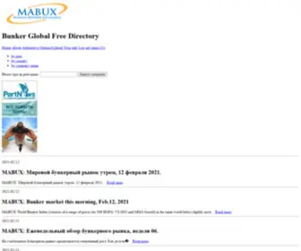 Mabux-Directory.com(MABUX Bunker Directory) Screenshot