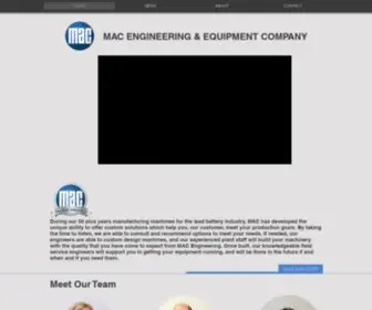 Mac-ENG.com(Mac Engineering & Equipment Company) Screenshot