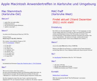 Mac-KA.de(Mac Anwendertreffen Karlsruhe) Screenshot