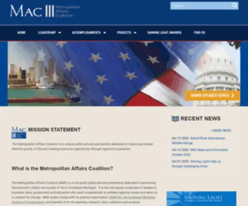 Mac-Web.org(Metropolitan Affairs Coalition) Screenshot