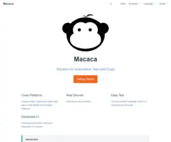 Macacajs.com(Macacajs) Screenshot