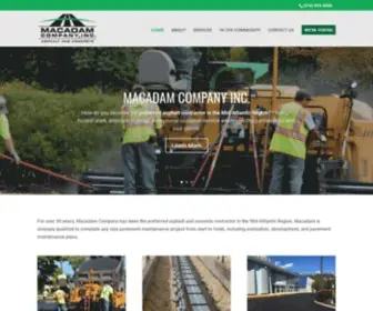 Macadamco.com(Macadam Company) Screenshot