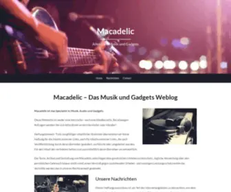 Macadelic.de(Alles über Musik und Gadgets) Screenshot