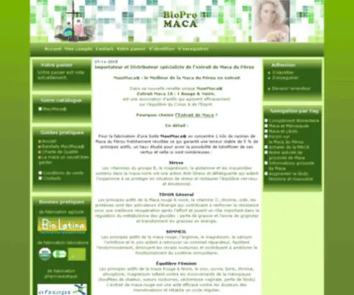 Macaduperou.com(MaxiMaca® officiel) Screenshot